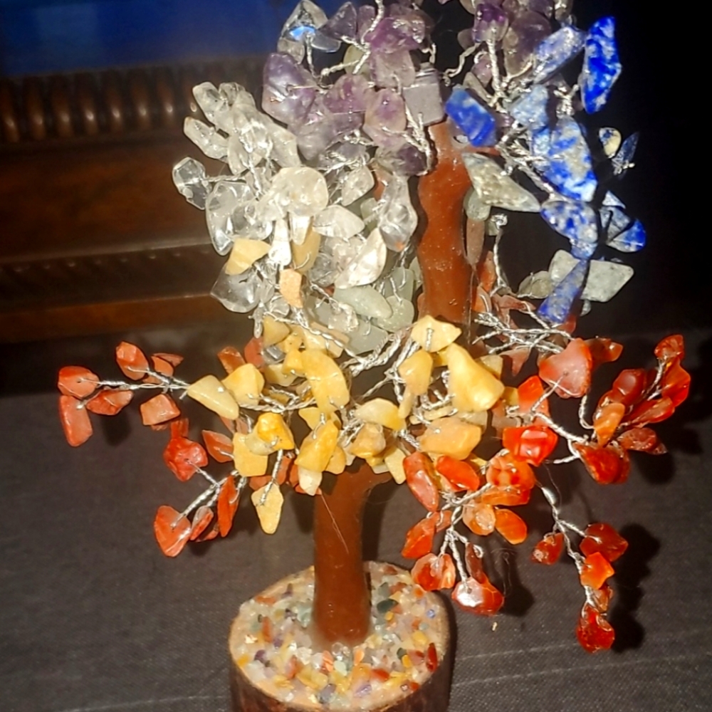 Multi color crystal tree.